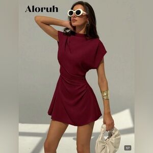 Bodycon Valentine’s Day Burgundy mini Dress size S